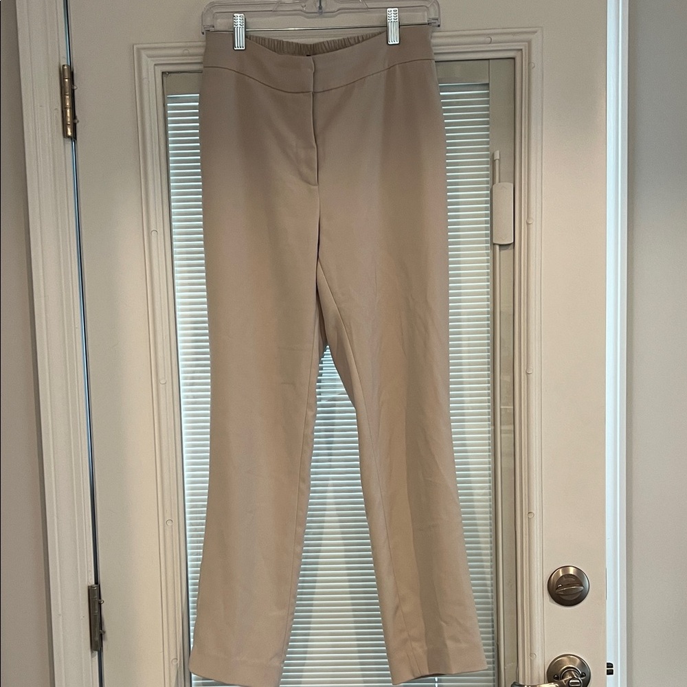 Quince Classic Beige Straight Leg Pants